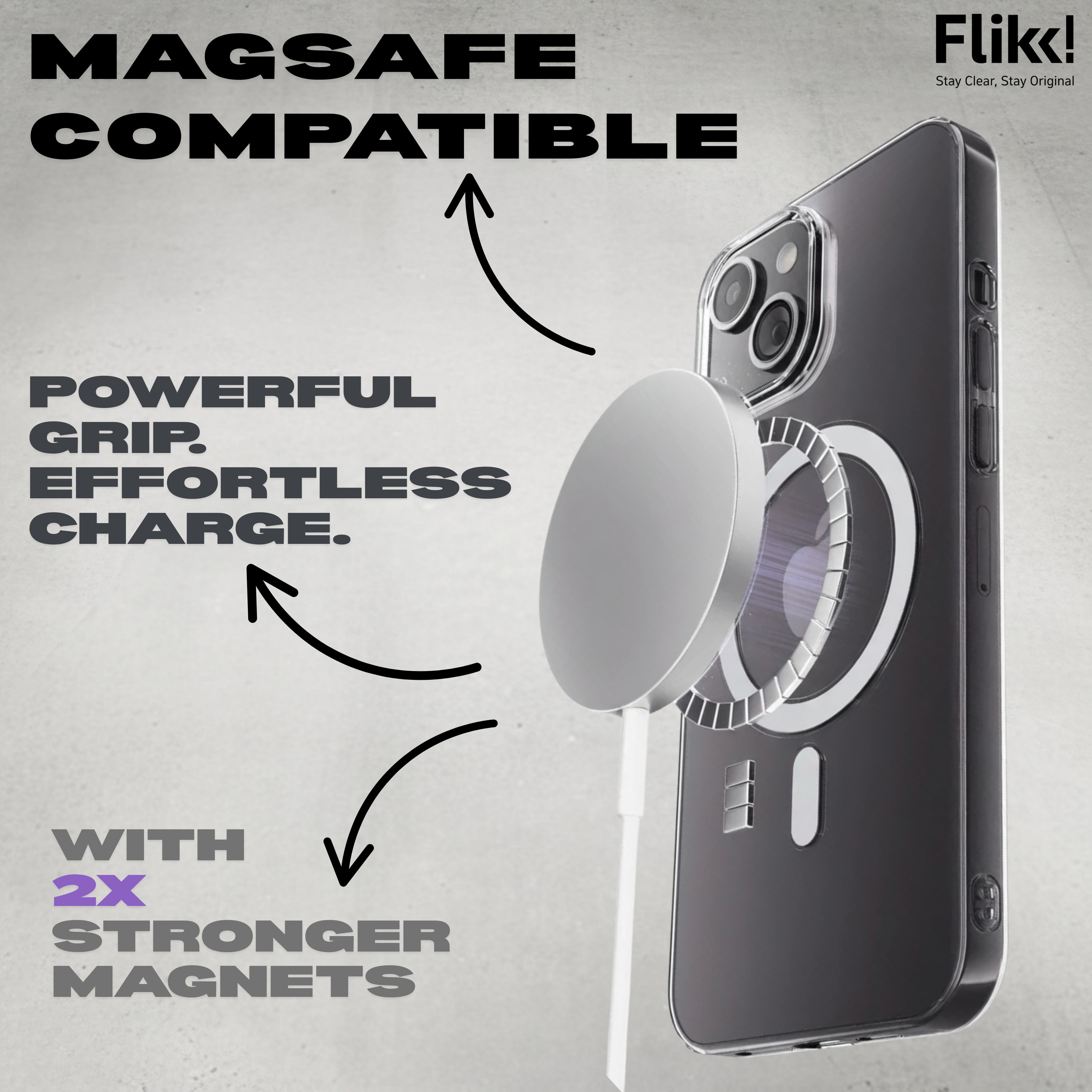 iPhone 14 | Crystal Clear Non-Yellowing Case with MagSafe Compatibility