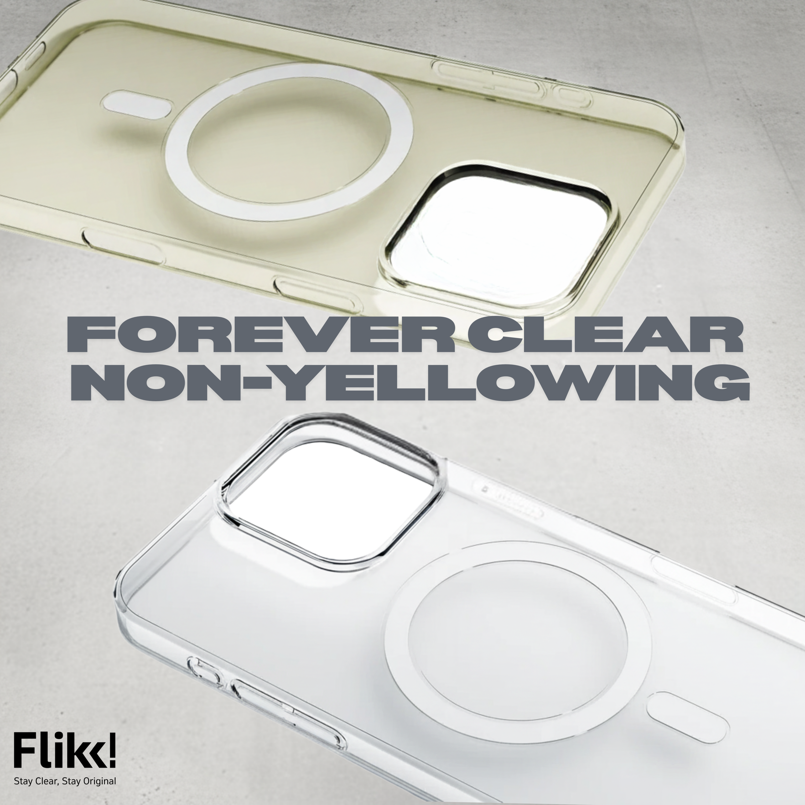 iPhone 16 Pro | Crystal Clear Non-Yellowing Case with MagSafe Compatibility